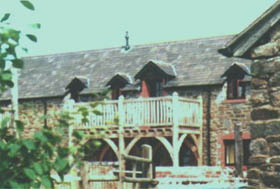 Clyne Farm Centre, green oak balconies 